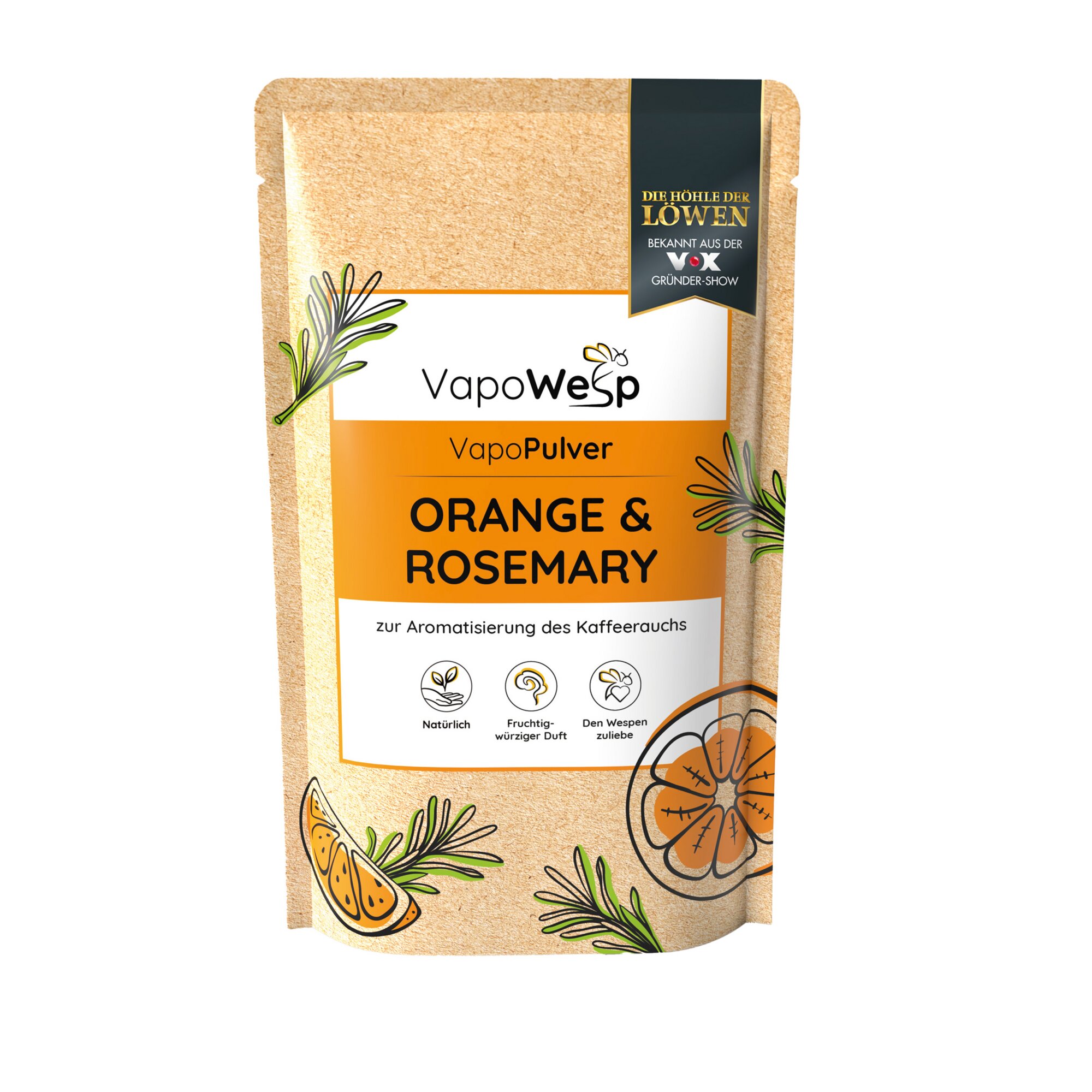 VapoWesp VapoPulver Kräutermischung Orange & Rosmarin