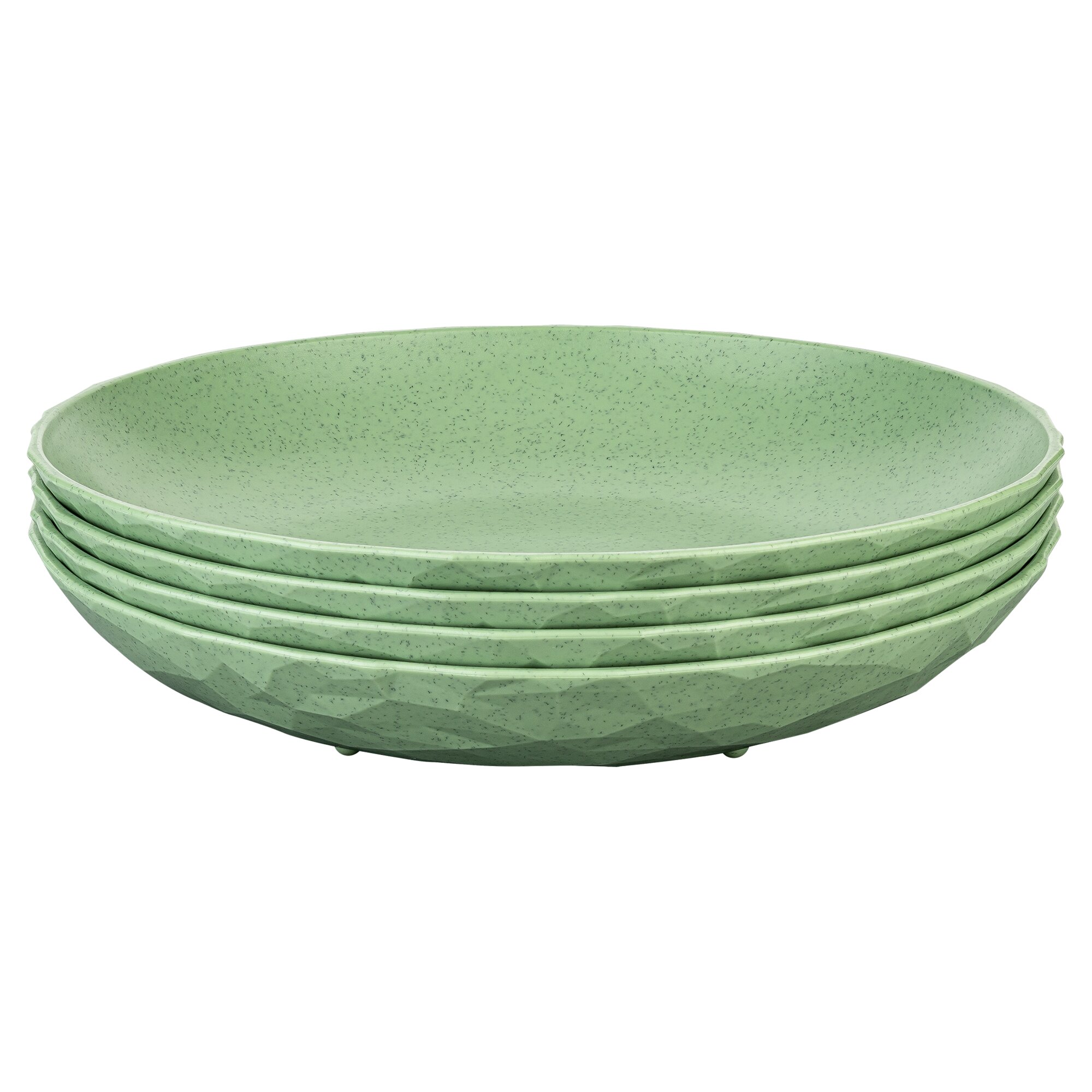 Koziol Tiefe Teller CLUB PLATE 220, grün, 4er Set