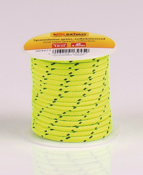 Reimo Tent Spannleine grün-reflektierend / 10m