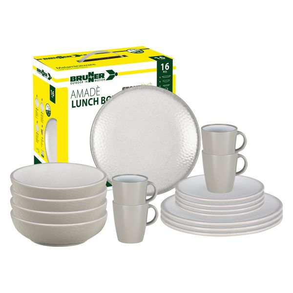 Brunner Geschirr-Set AMADE 16tlg. mit Antislip