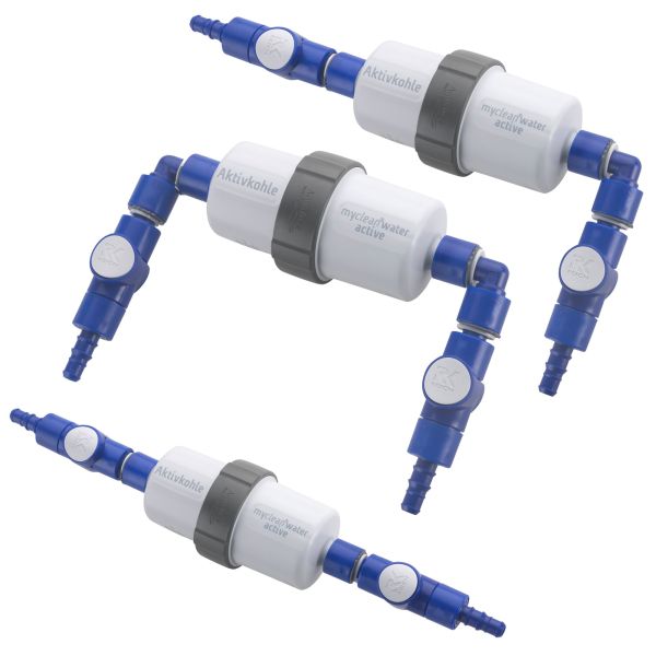 Reich Aktivkohlefilter Einbauset myclean®water active, Schlauch, beiseitig gerade