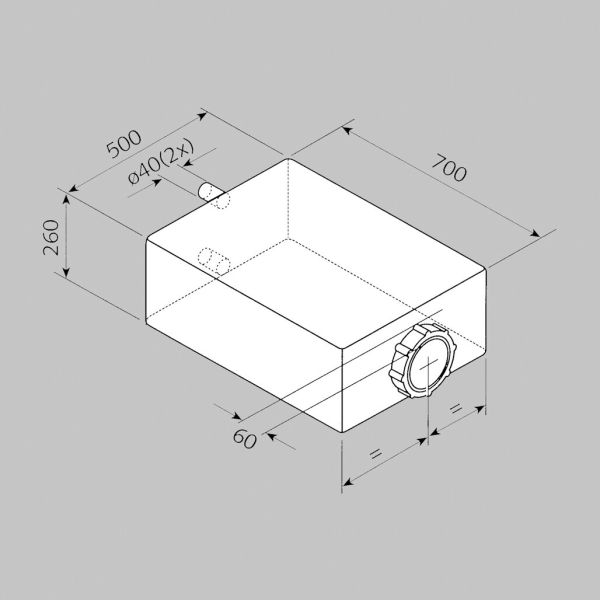 Fusion Abwassertank 85l