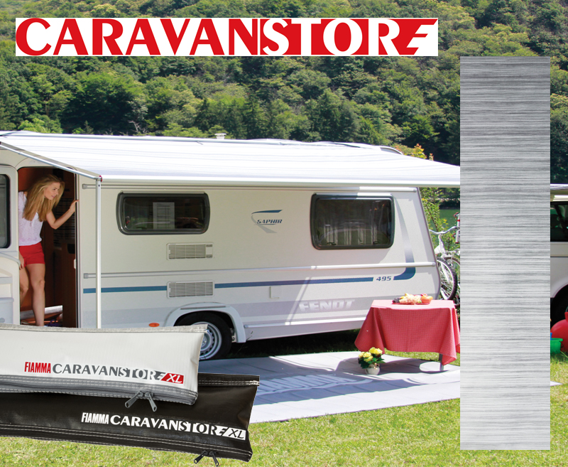 Fiamma Sackmarkise Caravanstore 360XL, Tuch: Royal Grey, Futteral: weiss