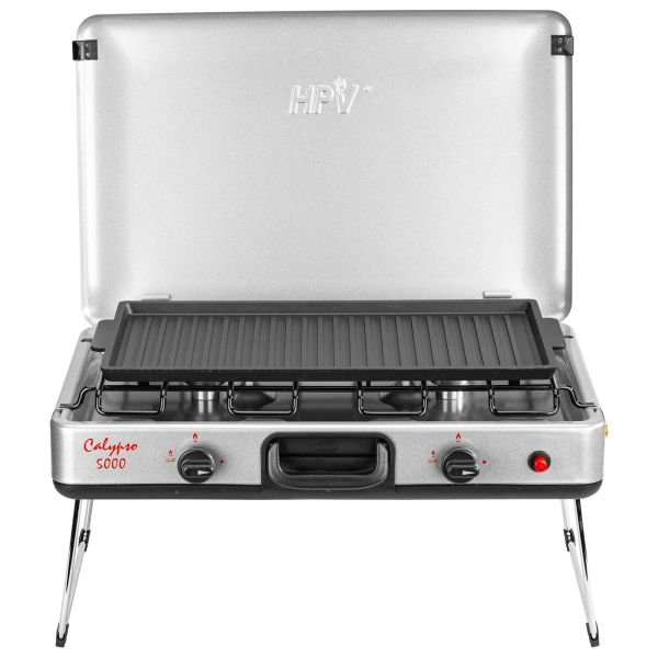 HPV Kontaktgrillplatte für Zweiflammkocher