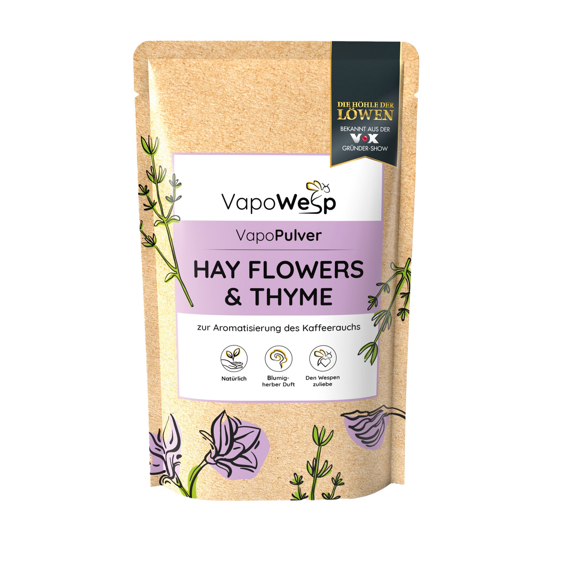 VapoWesp VapoPulver Kräutermischung Heublumen & Thymian