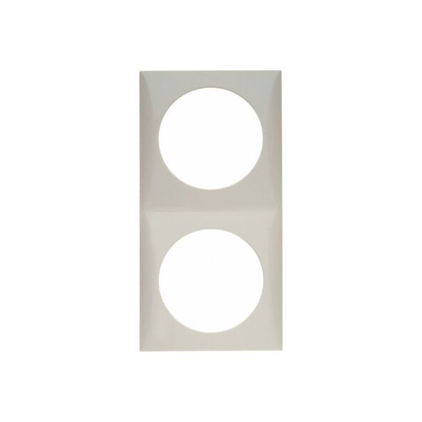 Berker Abdeckrahmen Flow 2-fach polarweiss matt