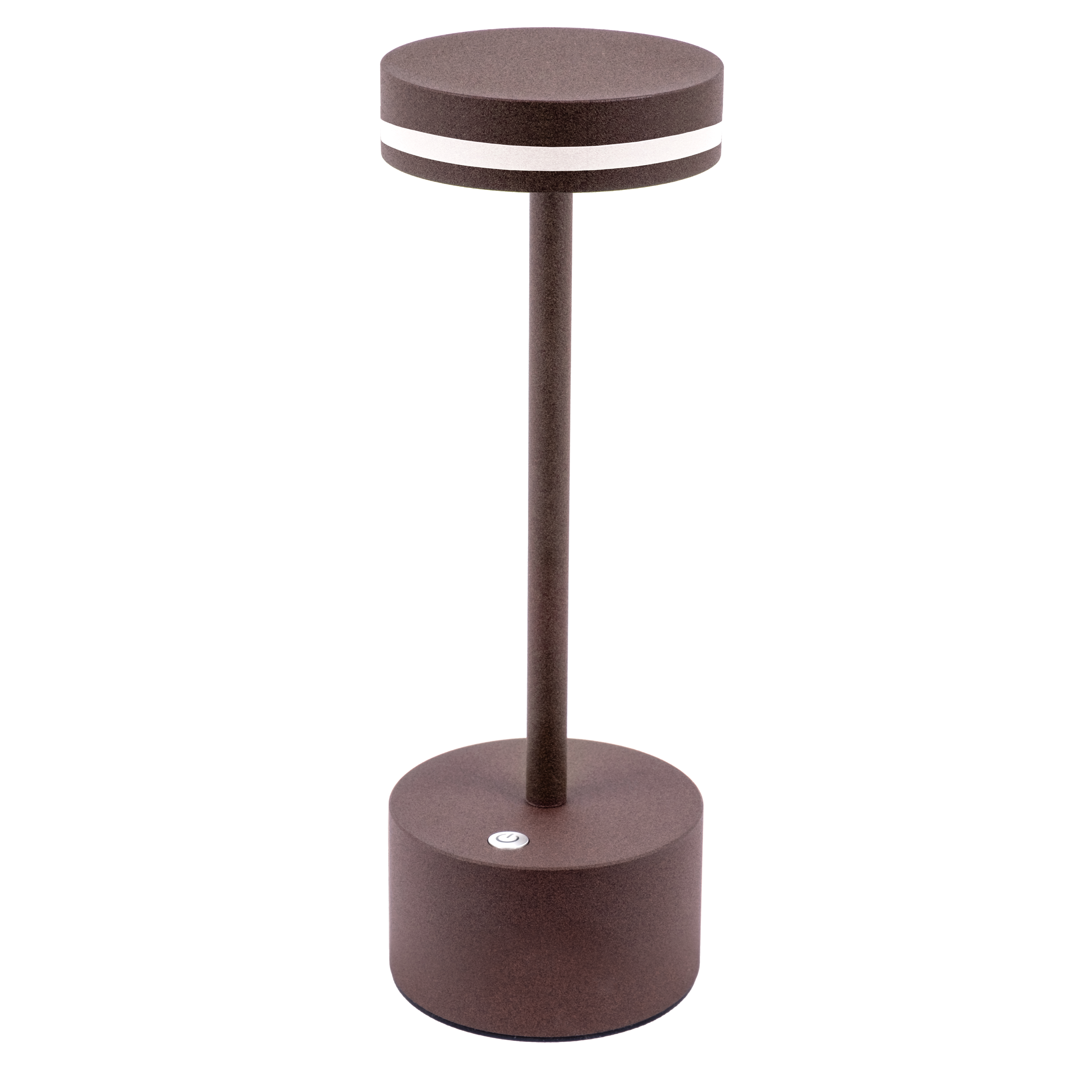 Brunner Akku-Tischlampe FARO mit USB / braun