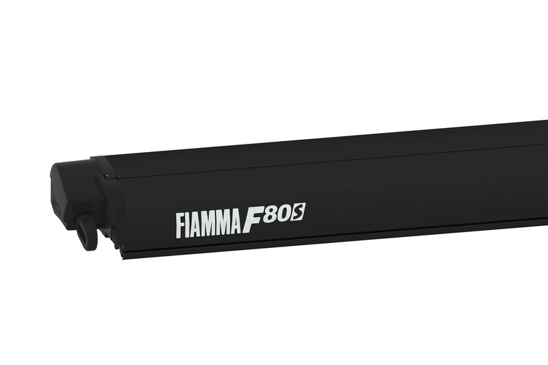 Fiamma Dachmarkise F80S 3,7m, Royal Grey, Gehäuse schwarz