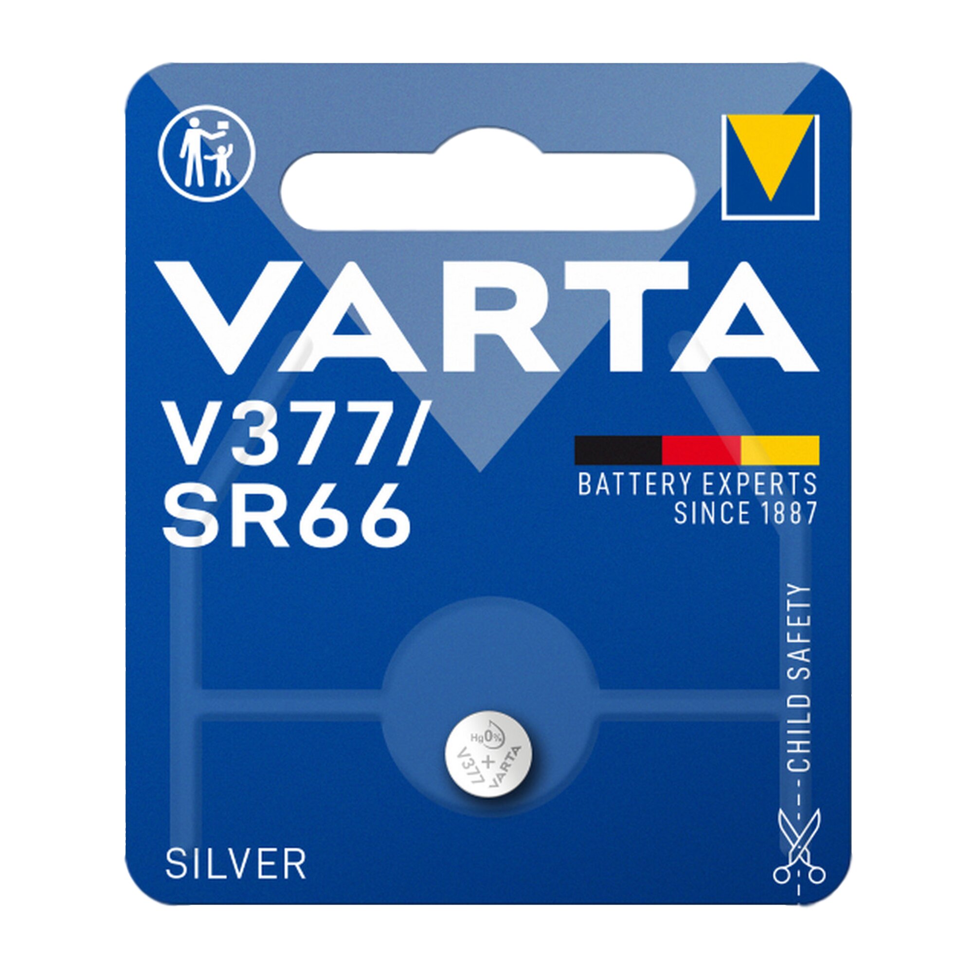 VARTA VARTA Hightech-Lithium-Knopfzelle, Silver Coin, Uhrenbatterie