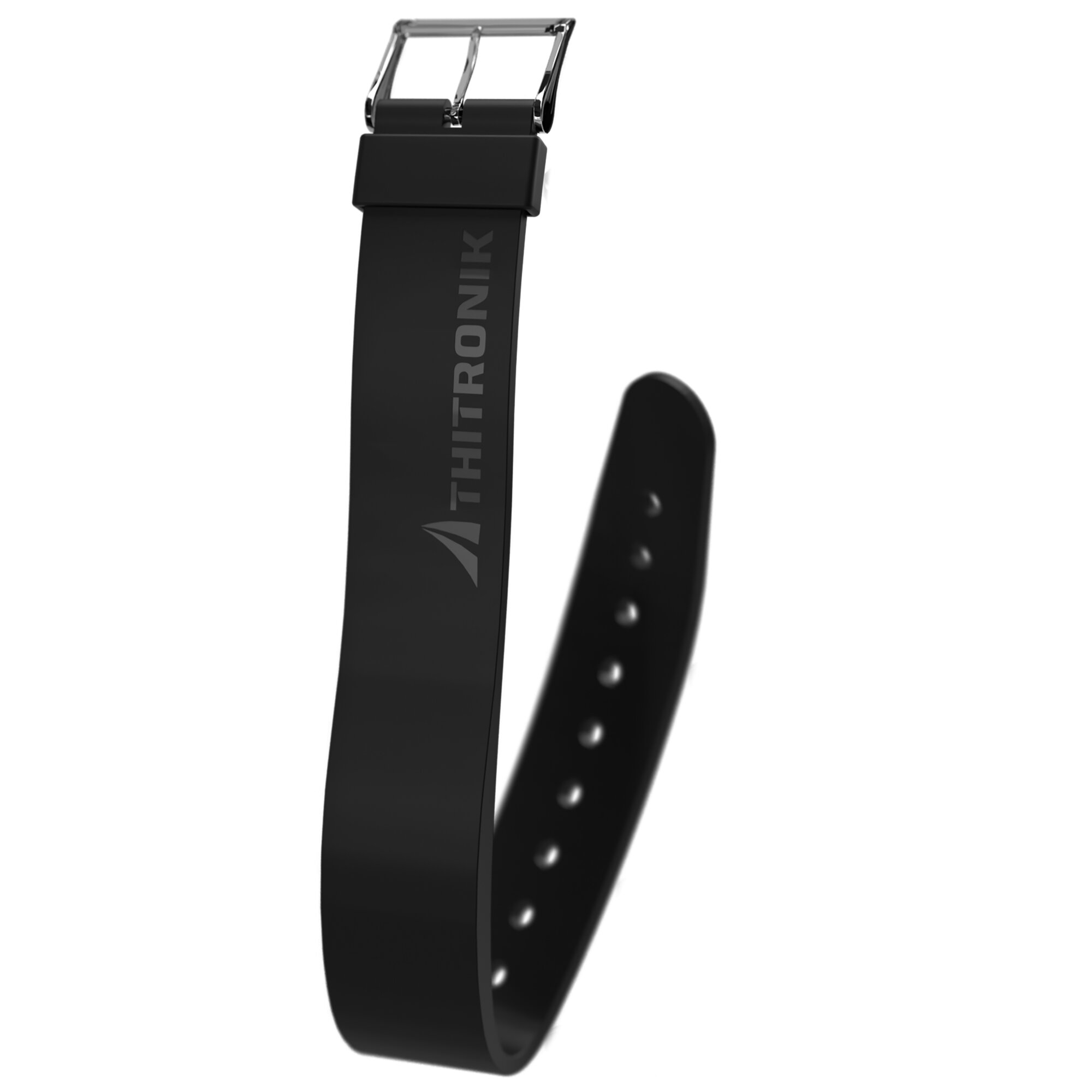 Thitronik NFC-Silikonarmband KeyStrap, schwarz, L