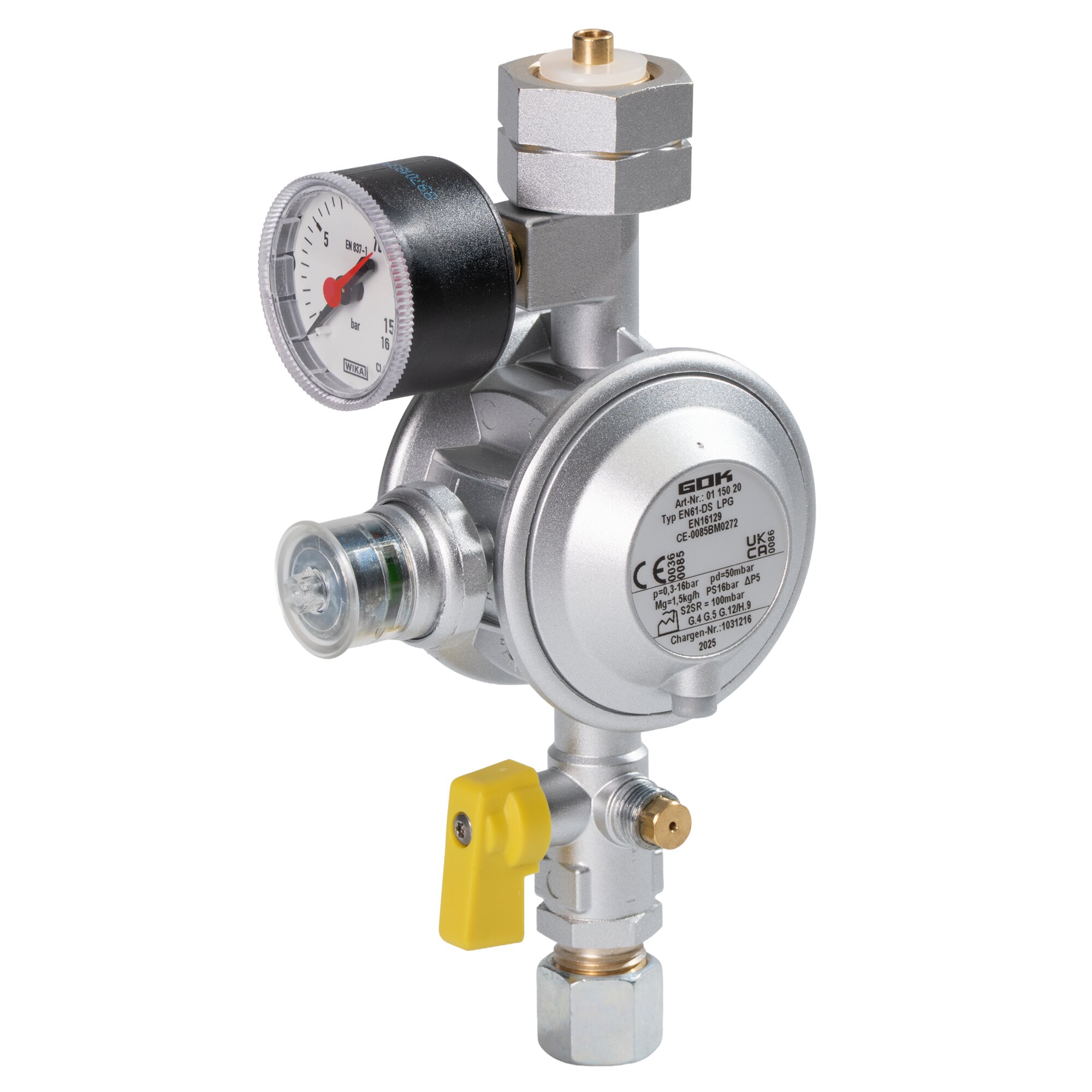 GOK Gasregler 1,5 kg/h Komb.A x RVS10 UEDS KH Man.