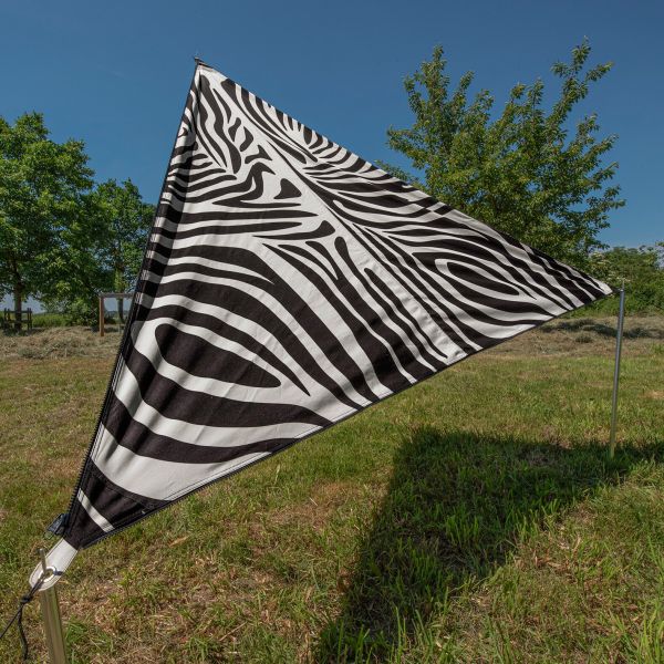 Bent Sonnensegel „TC-Zip Canvas“ Africa, Zebra Druck