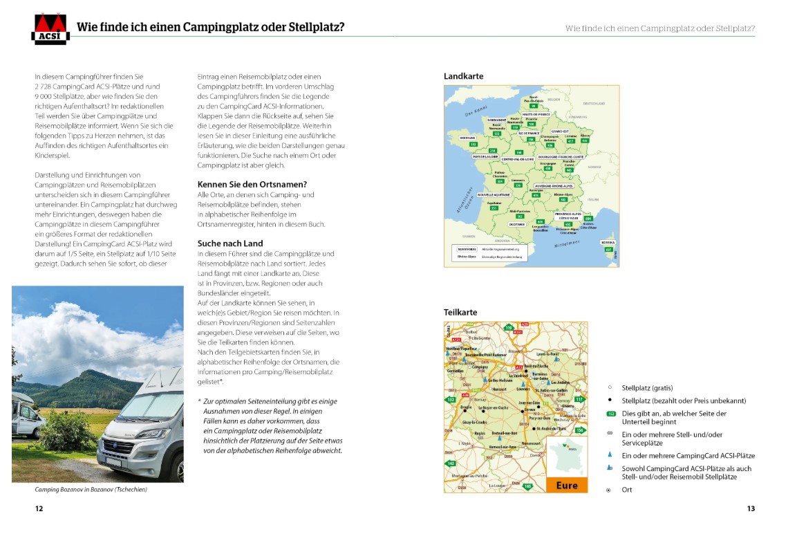 ACSI Campingcard & Stellplatzführer 2025