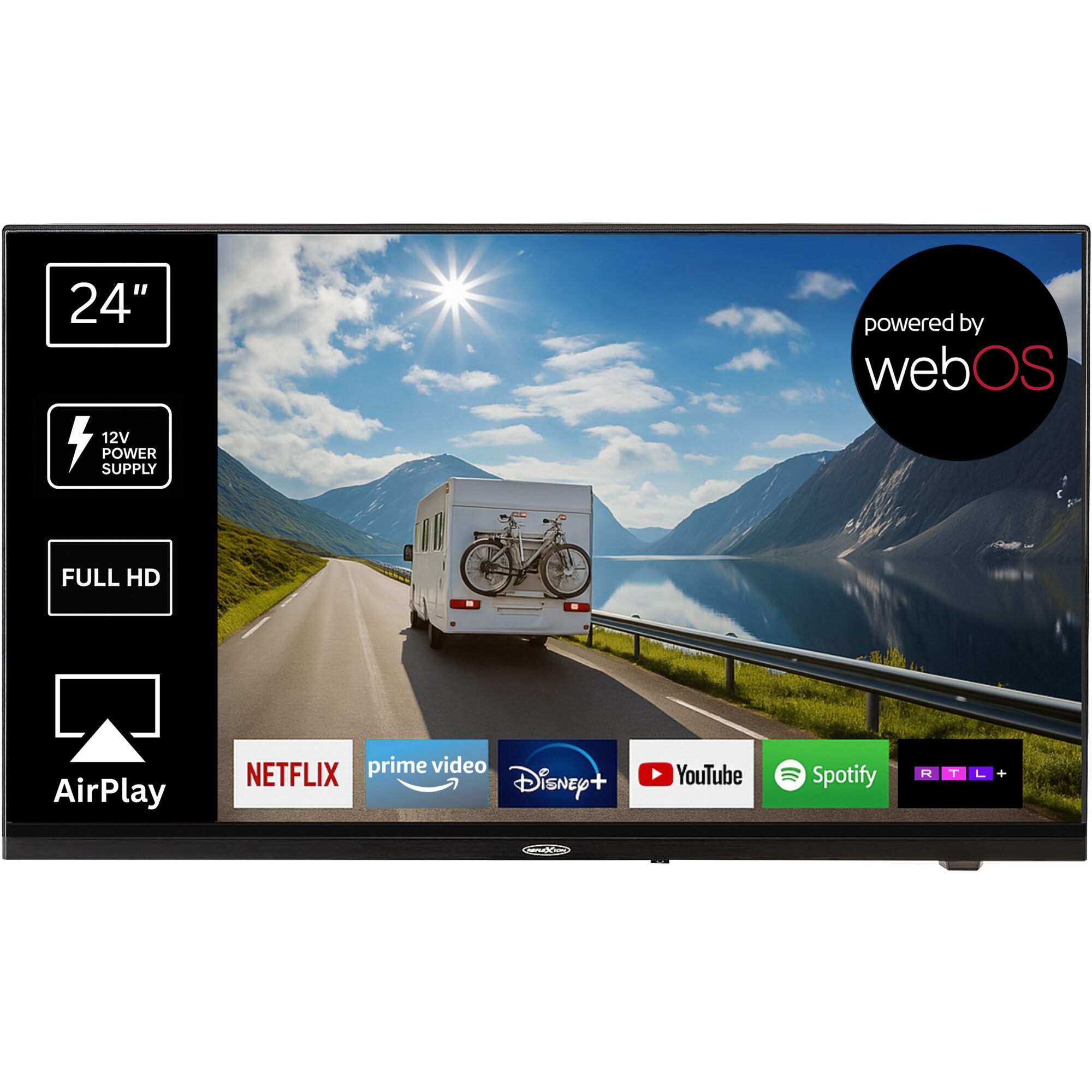 Reflexion TV Reflexion LDDX24iBT schwarz, 12 / 24 Volt