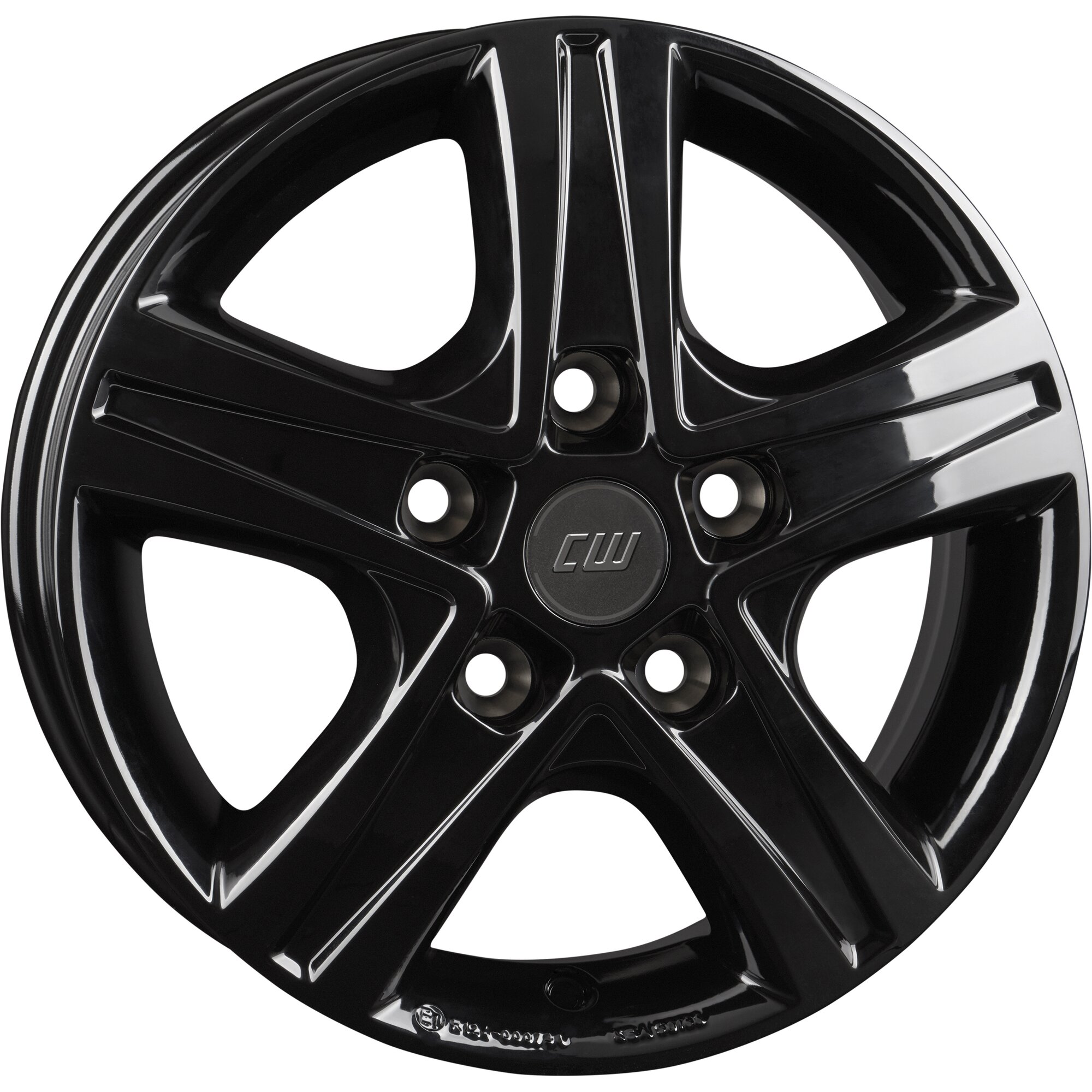Borbet Aluminiumfelge Borbet CWD, black glossy, 15 Zoll für Fiat Ducato mit Light-Chass