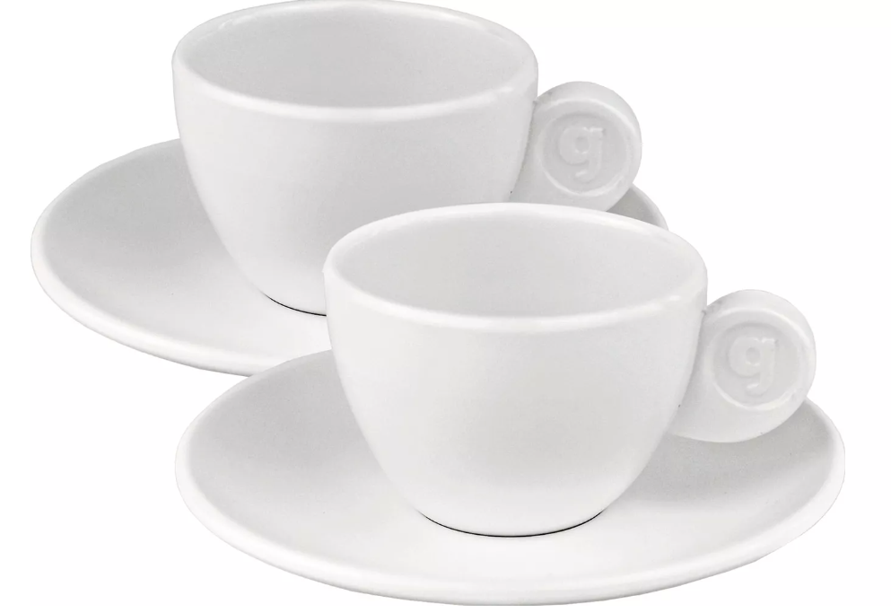 Gimex Espresso-Set  HIGHLINE Edelweiss / 2er-Set 
