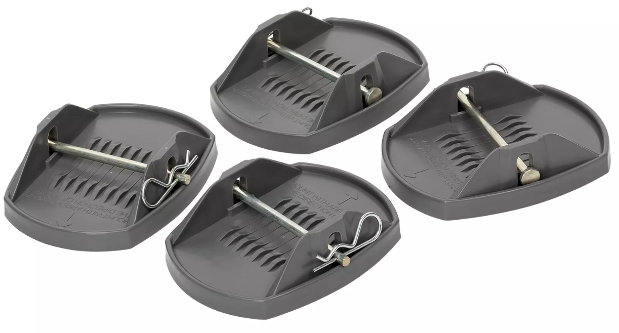 Berger Caravan Foot Stützplatten 4er