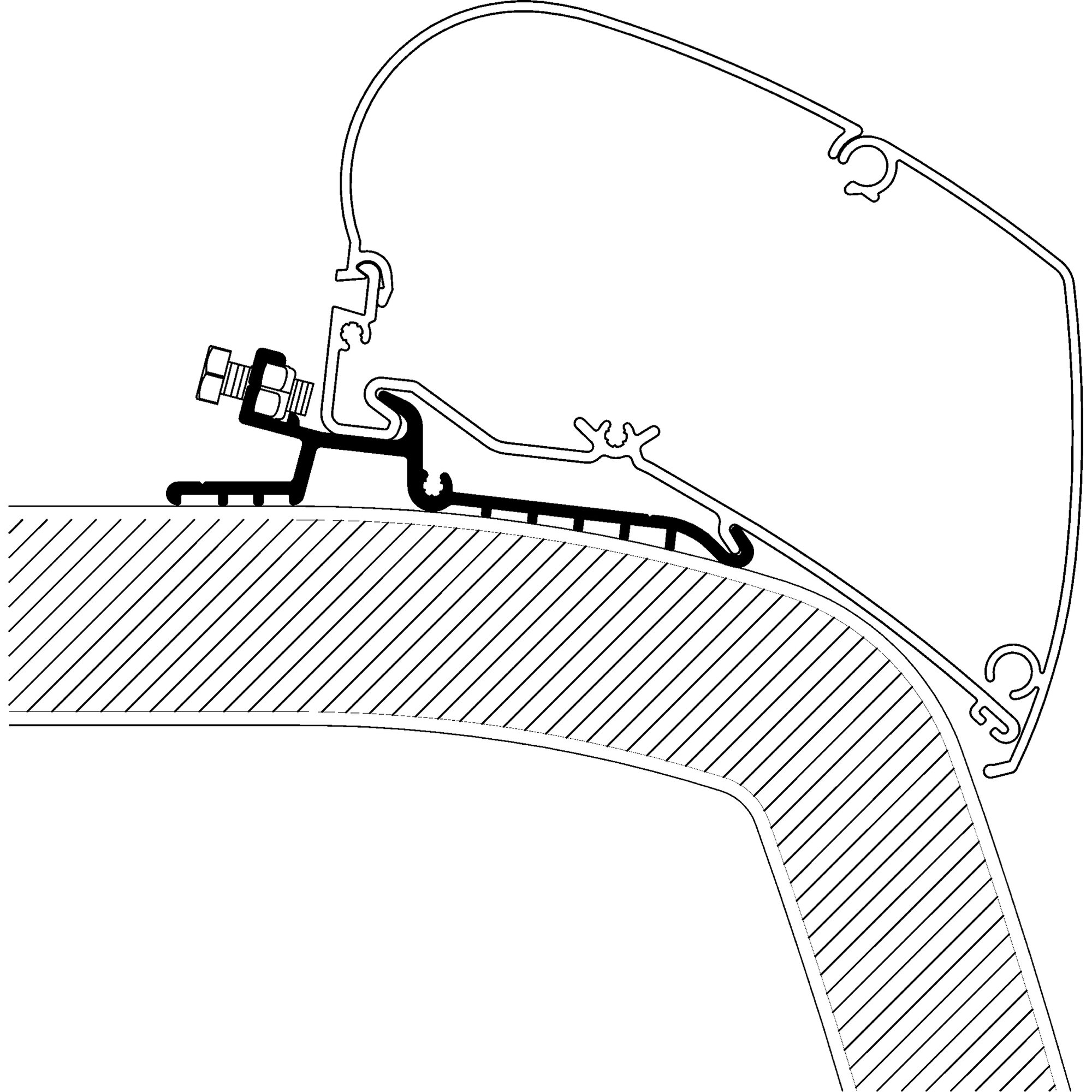 Thule Hymer SX Adapter Serie 6 - 6,00m