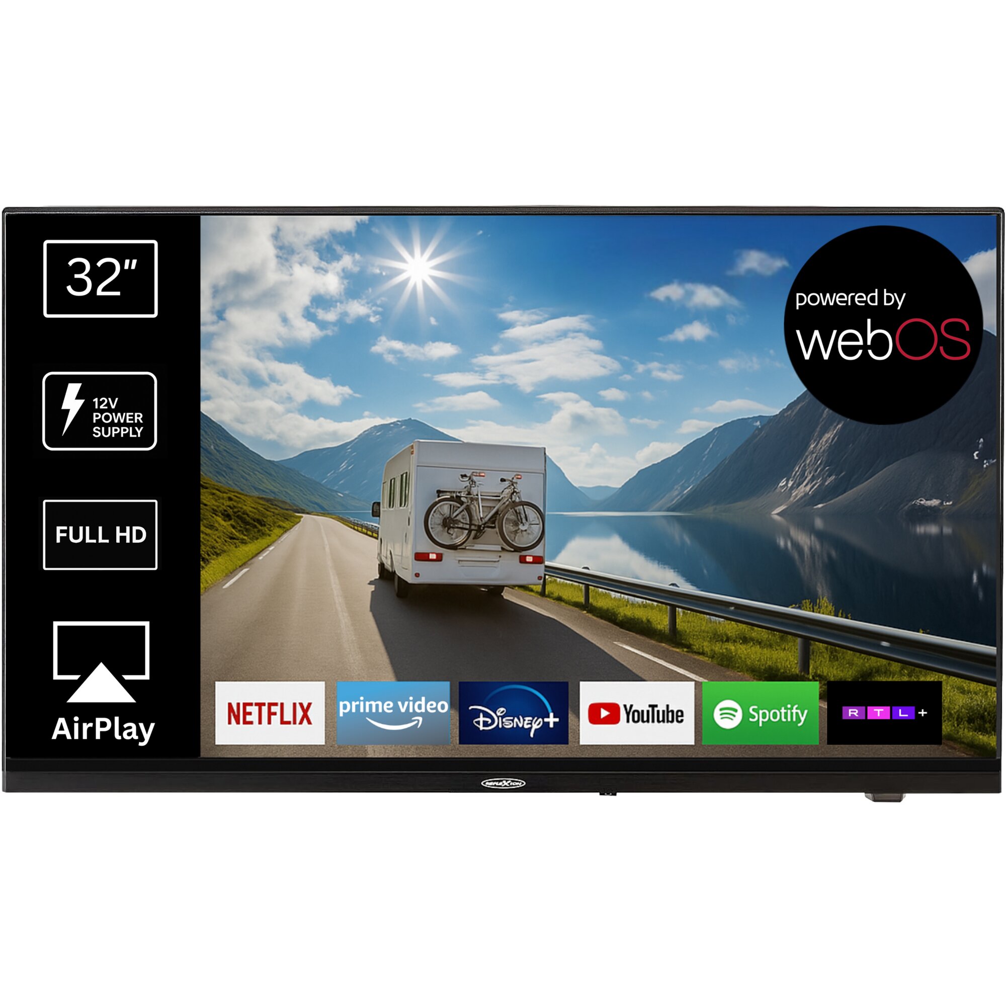 Reflexion TV Reflexion LDDX32iBT schwarz, 12 / 24 Volt