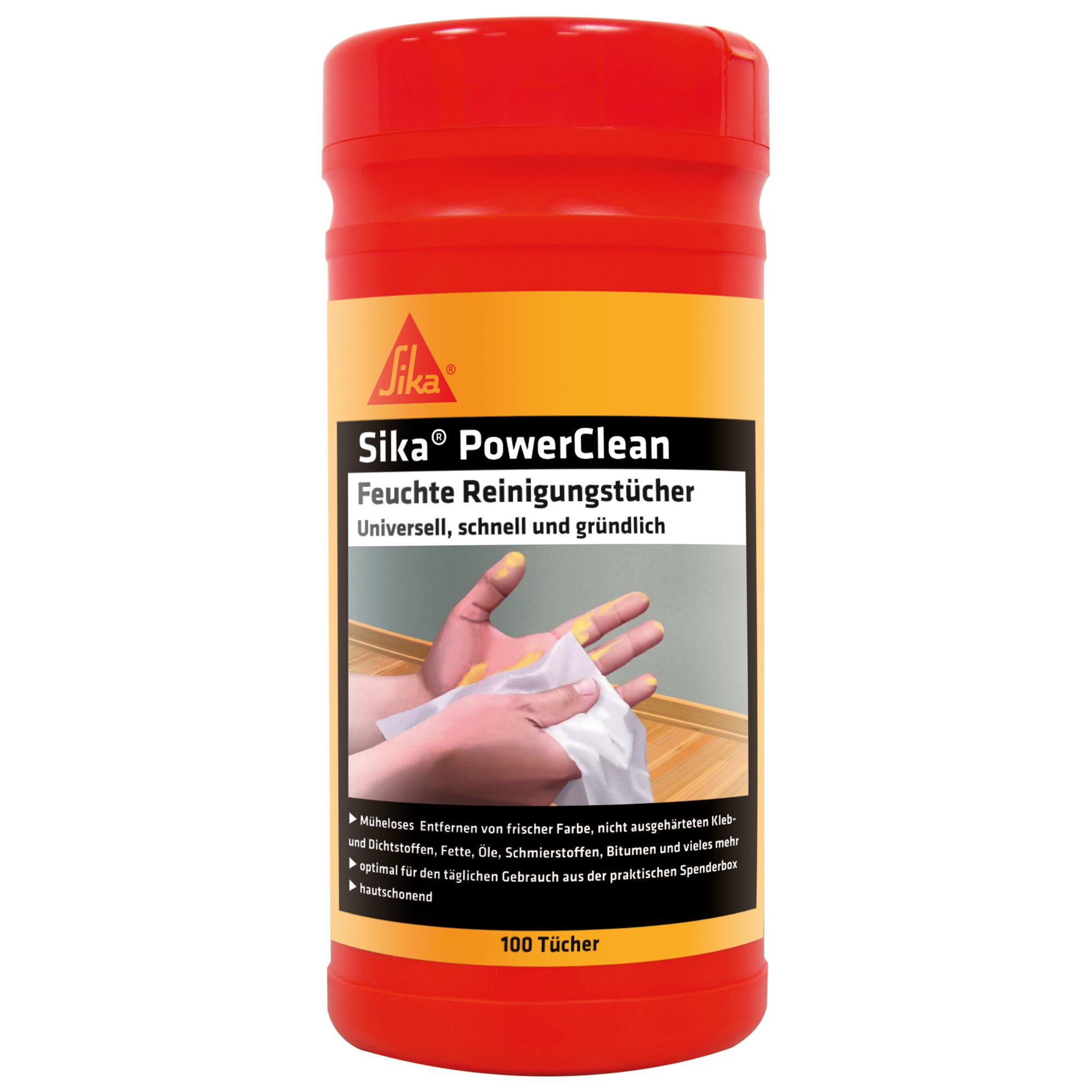 Sika SikaPowerClean, Dose mit 100 Tüchern