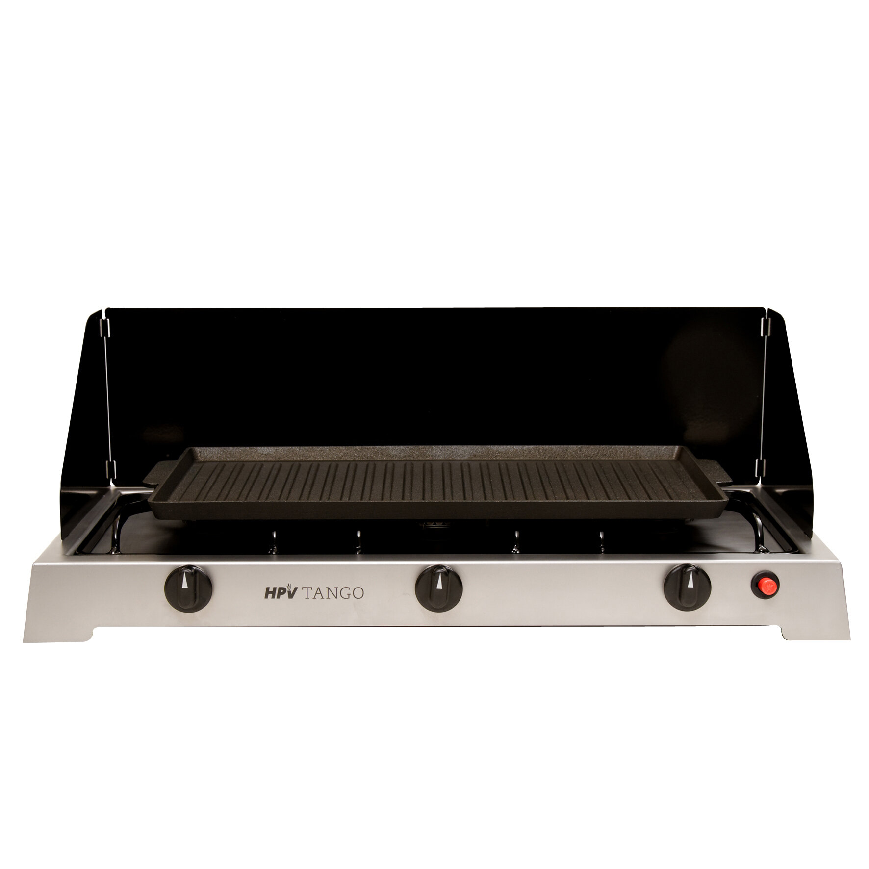 HPV Edelstahl Gaskocher Tango, 3 Flammen, 50 mbar