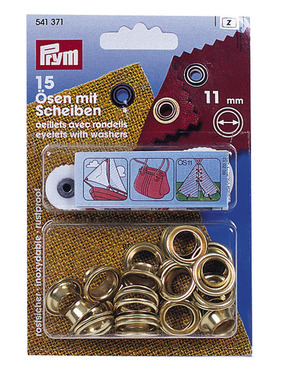 Prym Ösen mit Scheiben ø11mm / 15er