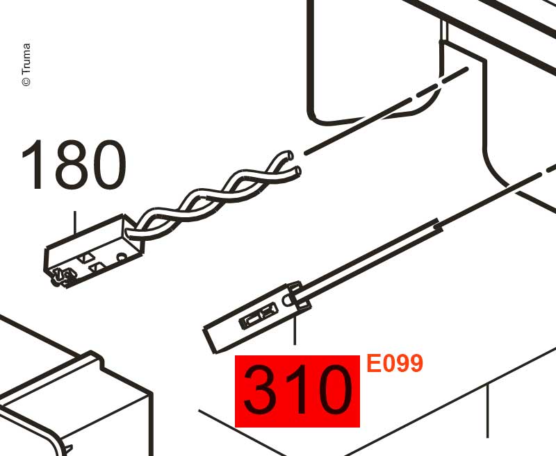 Truma Flachsteckhülse 2,8mm