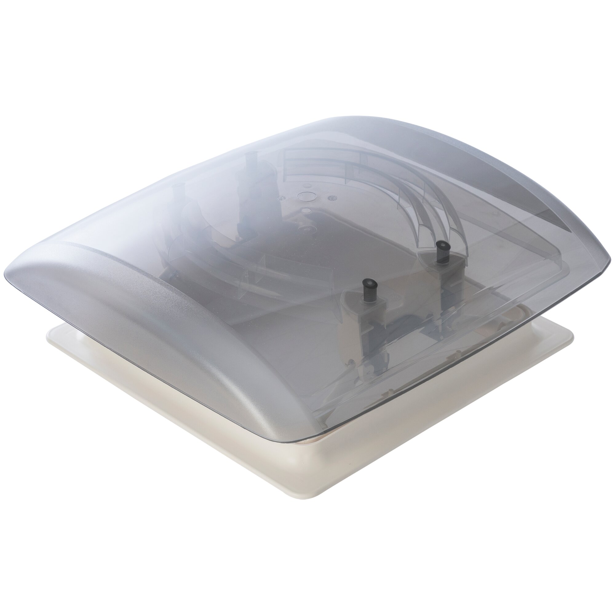 MPK Dachhaube VisionVent S eco mit Fliegengitter und Verdunkelung, cremeweiss