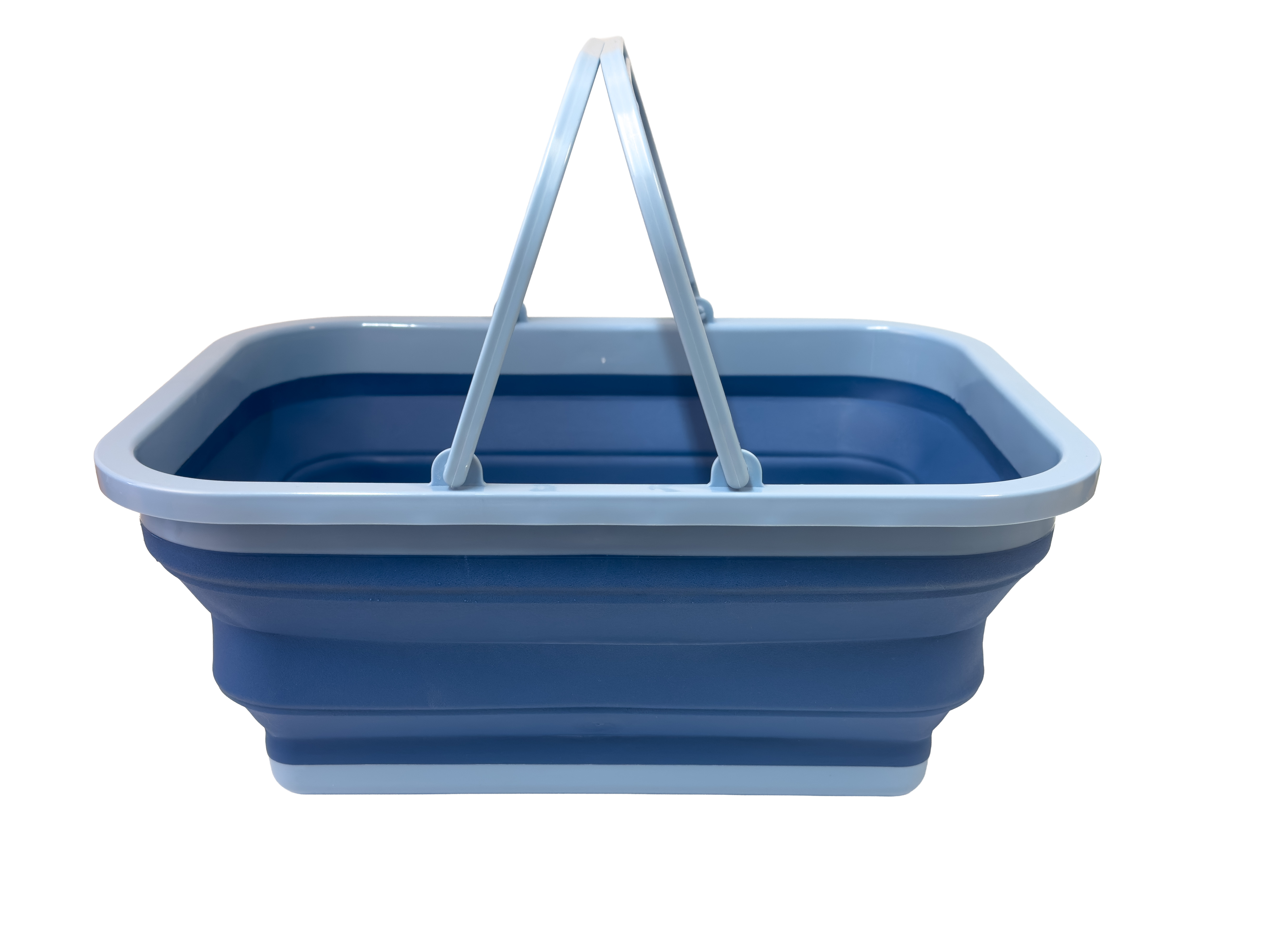 Campingfox Faltbarer Korb 10l / blau mit Henkel