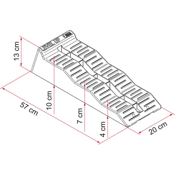 Fiamma Stufenkeil Level Up / Höhe 13cm