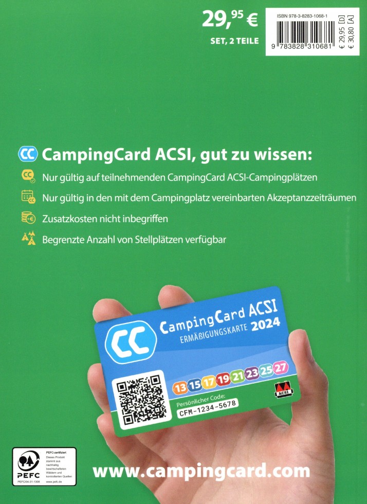 ACSI Campingcard & Stellplatzführer 2024