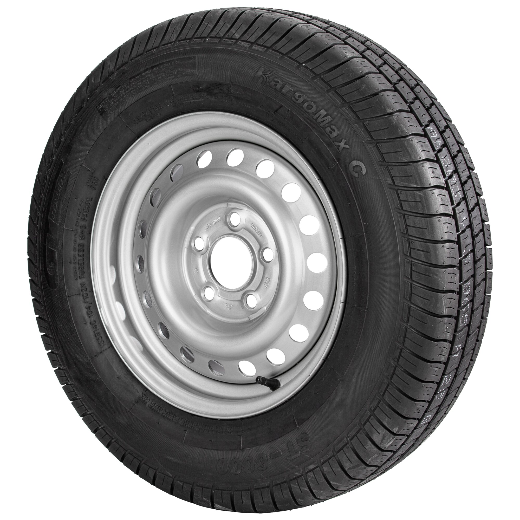 Reserverad für Wohnwagen, Mutter: o, LZ 5, 185 R14 C 8PR (5 ½ J x 14)