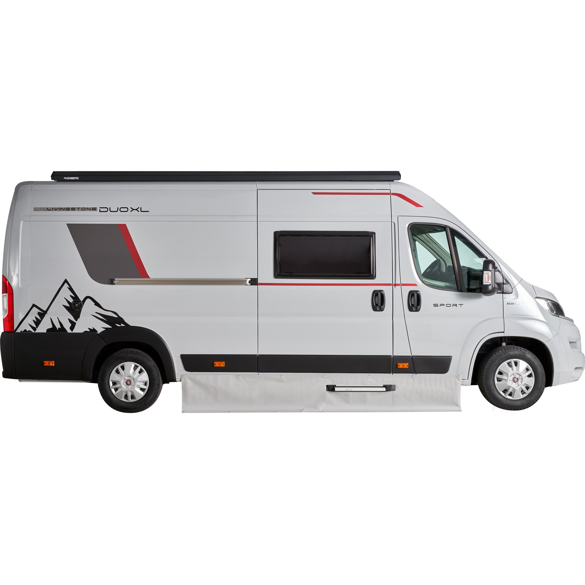 Hindermann Spezial-Windblende, Länge 2,6 m für Kastenwagen Fiat Ducato ab Bj. 2006/07