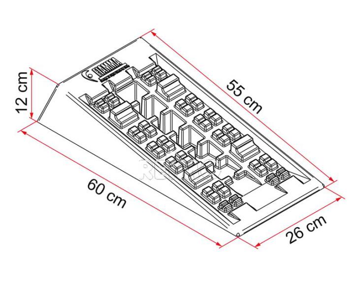 Fiamma Auffahrkeile Level-System Jumbo XXL / Höhe 12cm