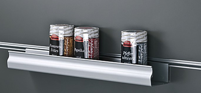 Alu-Gewürzeablage zu Alu-Profilleiste