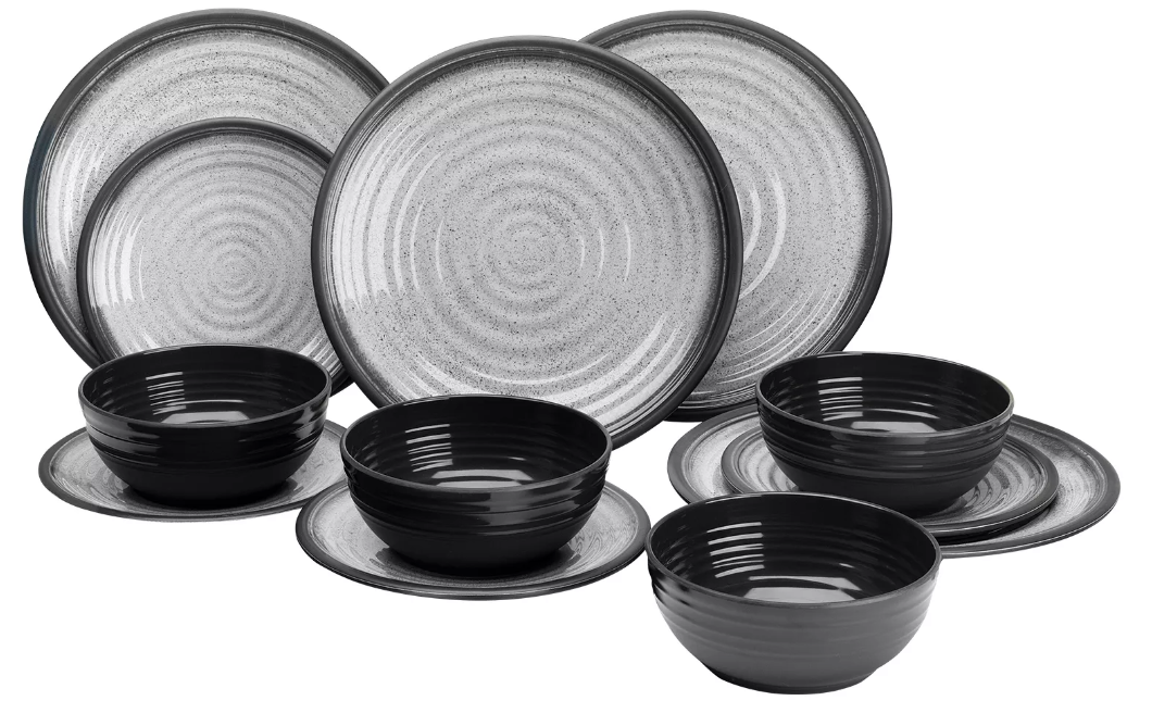 Flamefield Geschirr-Set GRANITE 12tlg.