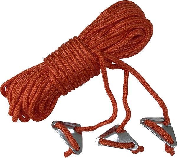 Bent Abspannleine mit Alu-Dreilochspanner 3x3.5m