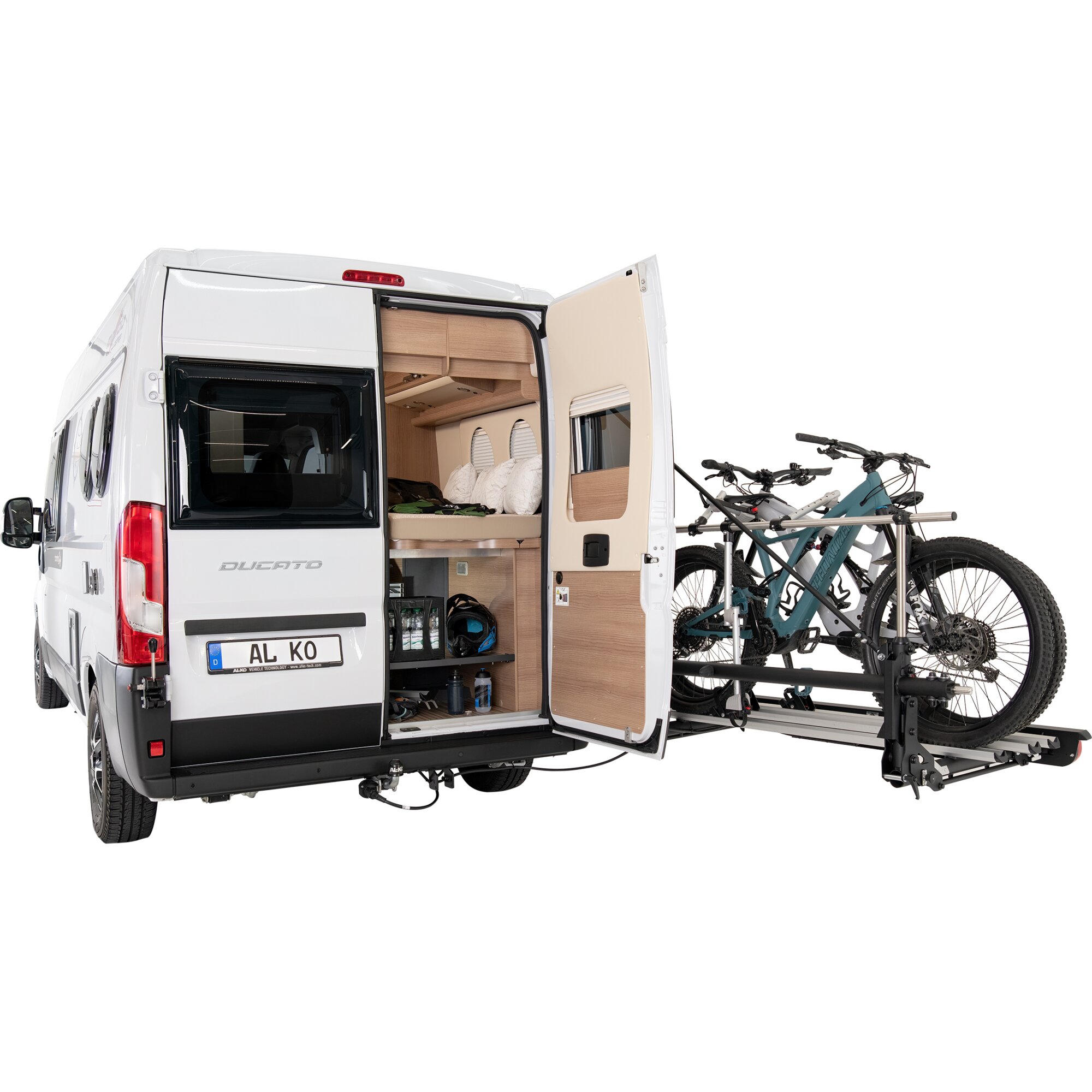 Sawiko Fahrradträger Trigo Van mit 1 schmalen und 1 breiten Schiene für Fiat Ducato ab