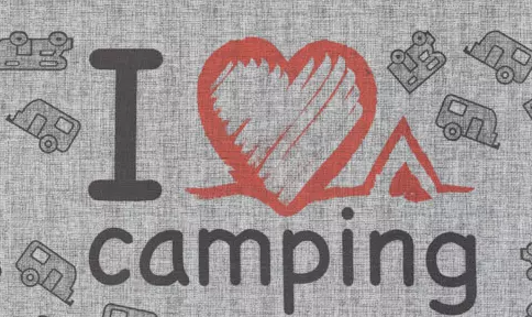 Berger Teppich-Läufer 150x52cm / -I love Camping-
