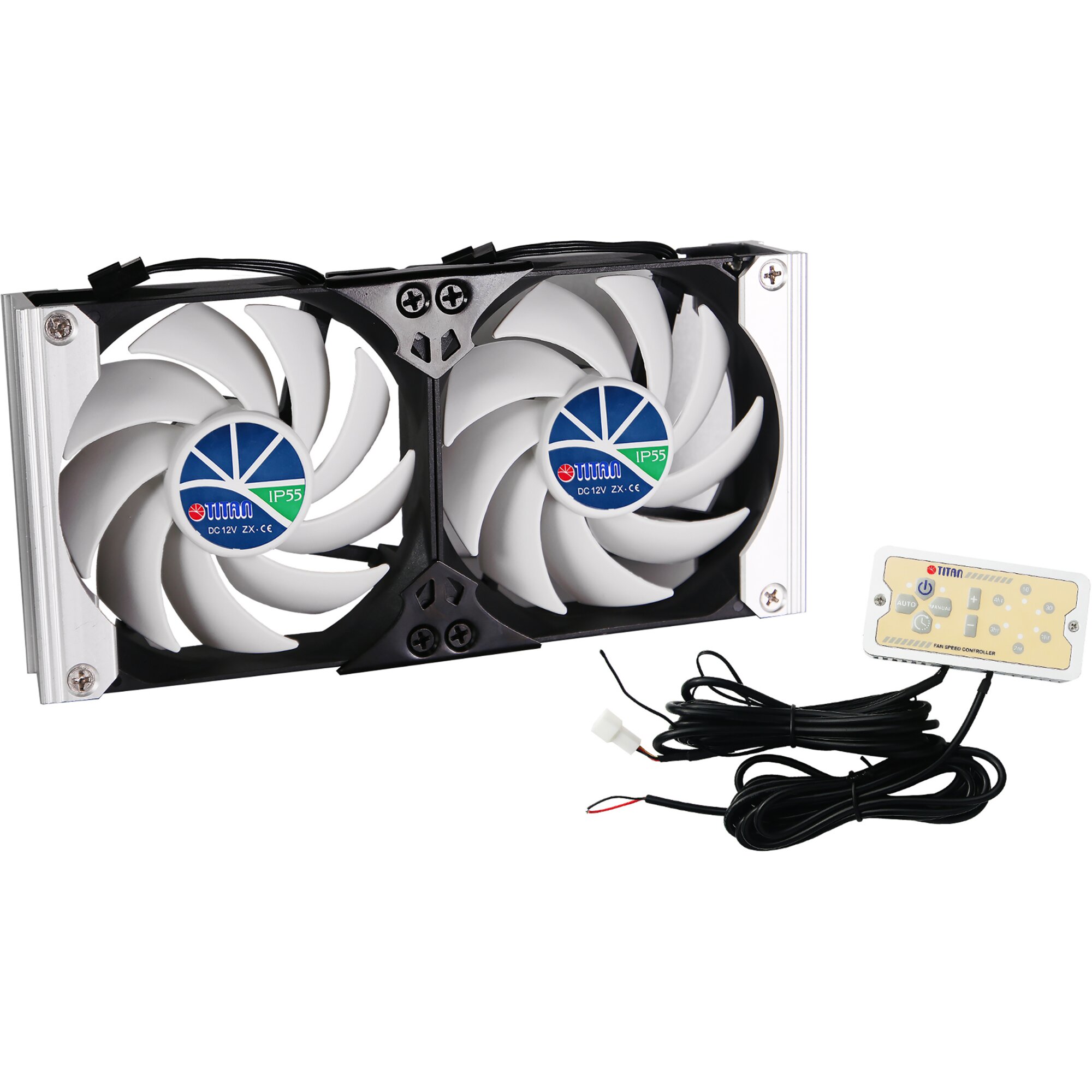 Titan Kühlschrank-Doppellüfter Titan SC20V2+, ø 92 mm