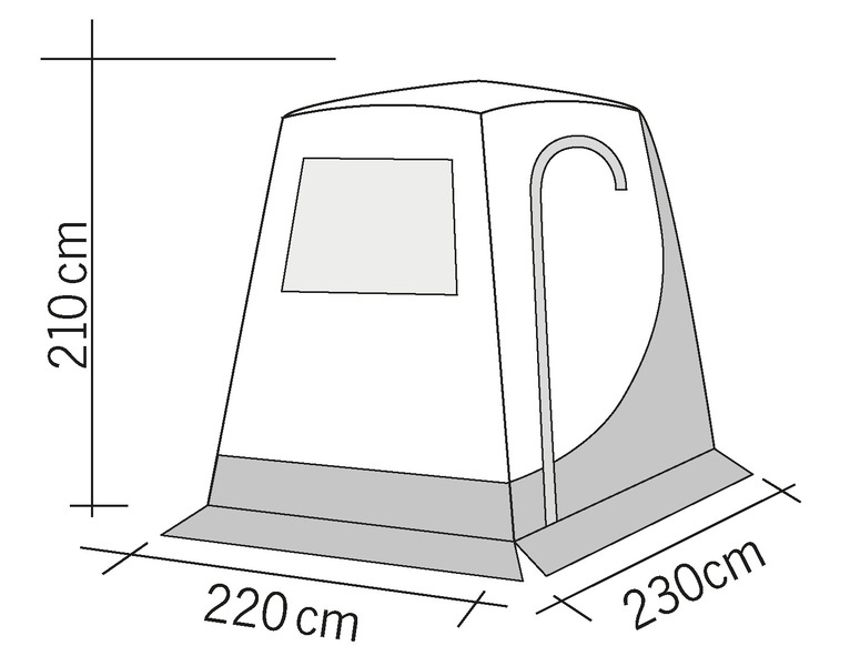 Reimo Tent Heckzelt TRAPEZ Premium für Trafic / Spacetour / Transit usw.