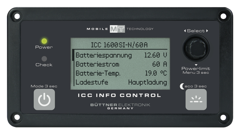 BÜTTNER Dometic ICC Info Control, 130x70x35 mm