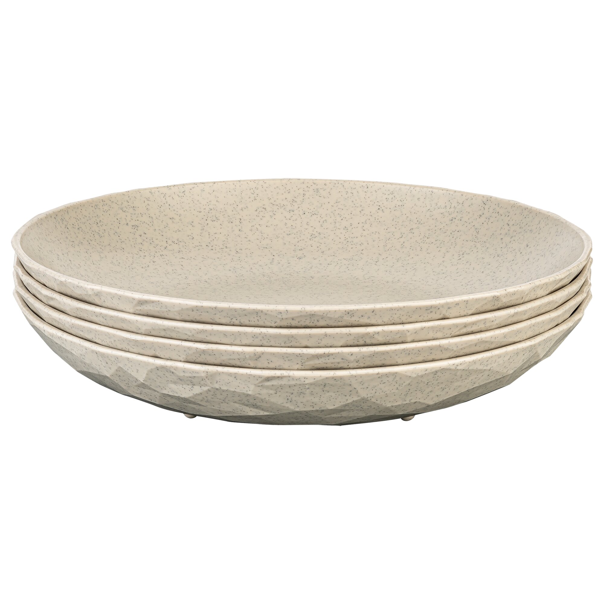 Koziol Tiefe Teller CLUB PLATE 220, sand, 4er Set