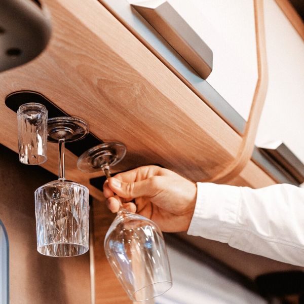 Silwy Metallleiste mit Ledercoating 25x5cm 