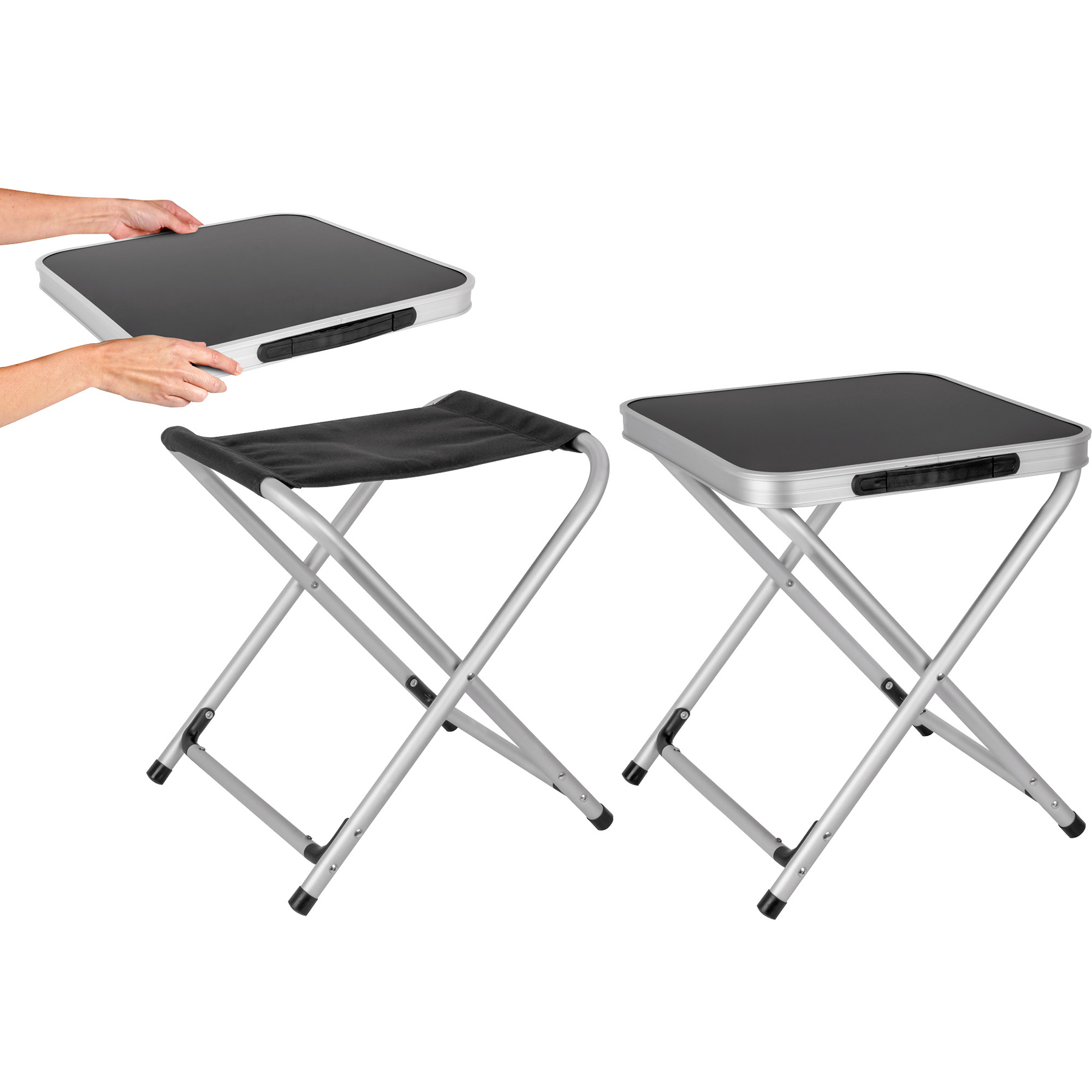 Brunner Klapphocker HOGGY mit Platte und Tasche