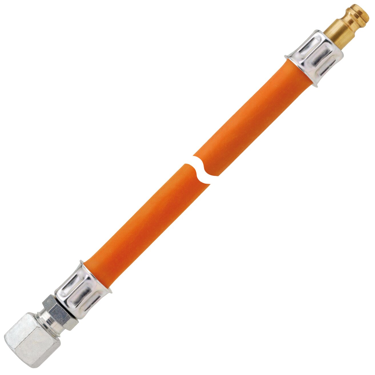 GOK Gas-Mitteldruckschlauchleitung 10 bar RVS 8 x STN x 800