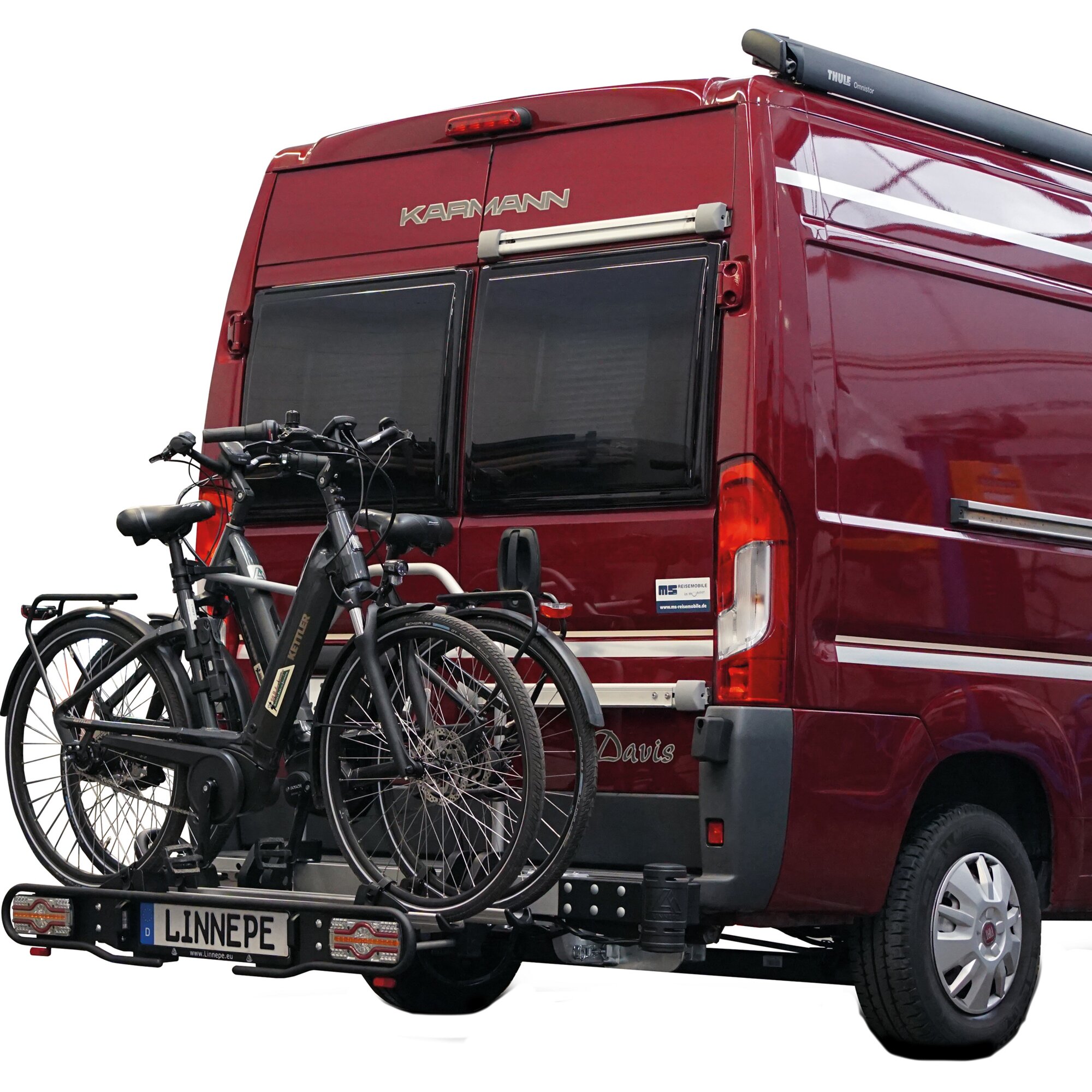 Linnepe Fahrradträger GiroVan für Fiat Ducato ab Bj. 2006/07 - Überhang 1000 mm -