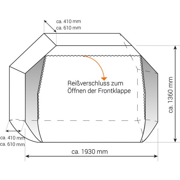 Hindermann Fahrradschutzhülle Concept Zwoo / max. 4 Räder