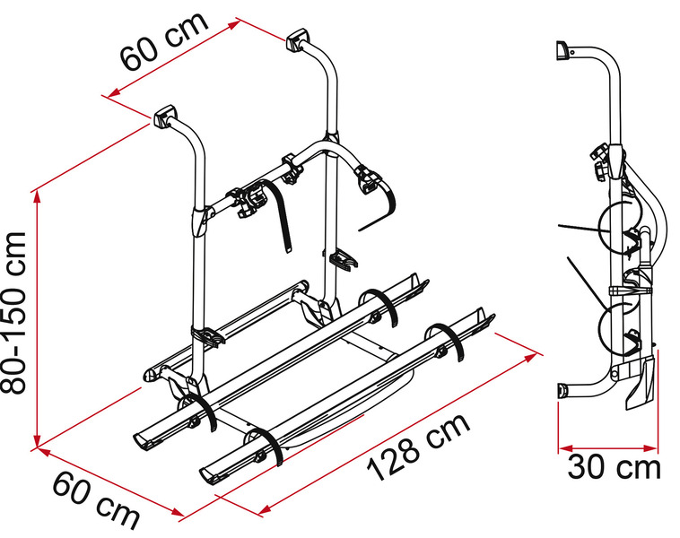 Fiamma Heckträger Carry Bike PRO / 2 Räder / max. 4