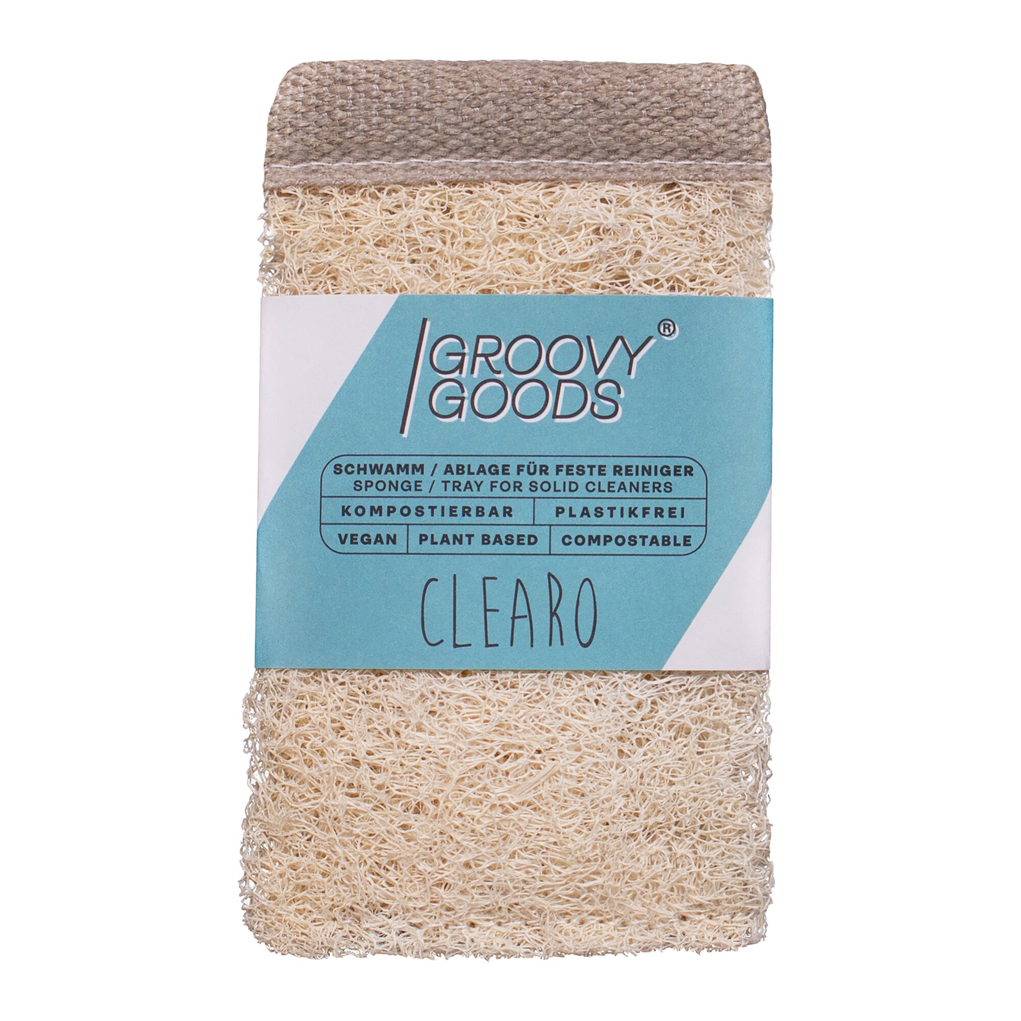 Clearo-Luffa Schwamm & Ablage für feste Reiniger
